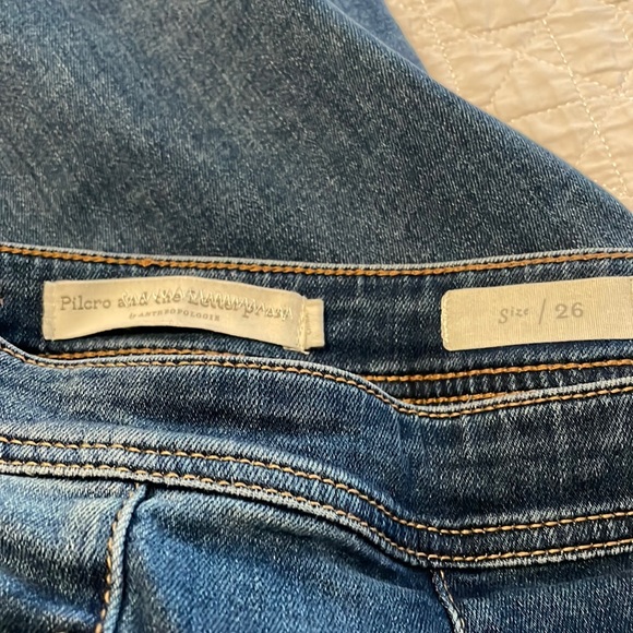 Pilcro & the Letterpress (Anthro) Women's Side Zip Cropped Bootcut Jeans - Picture 7 of 7